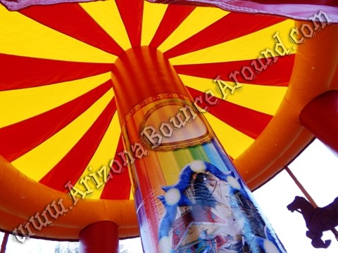 Carnival themed bounce house rental